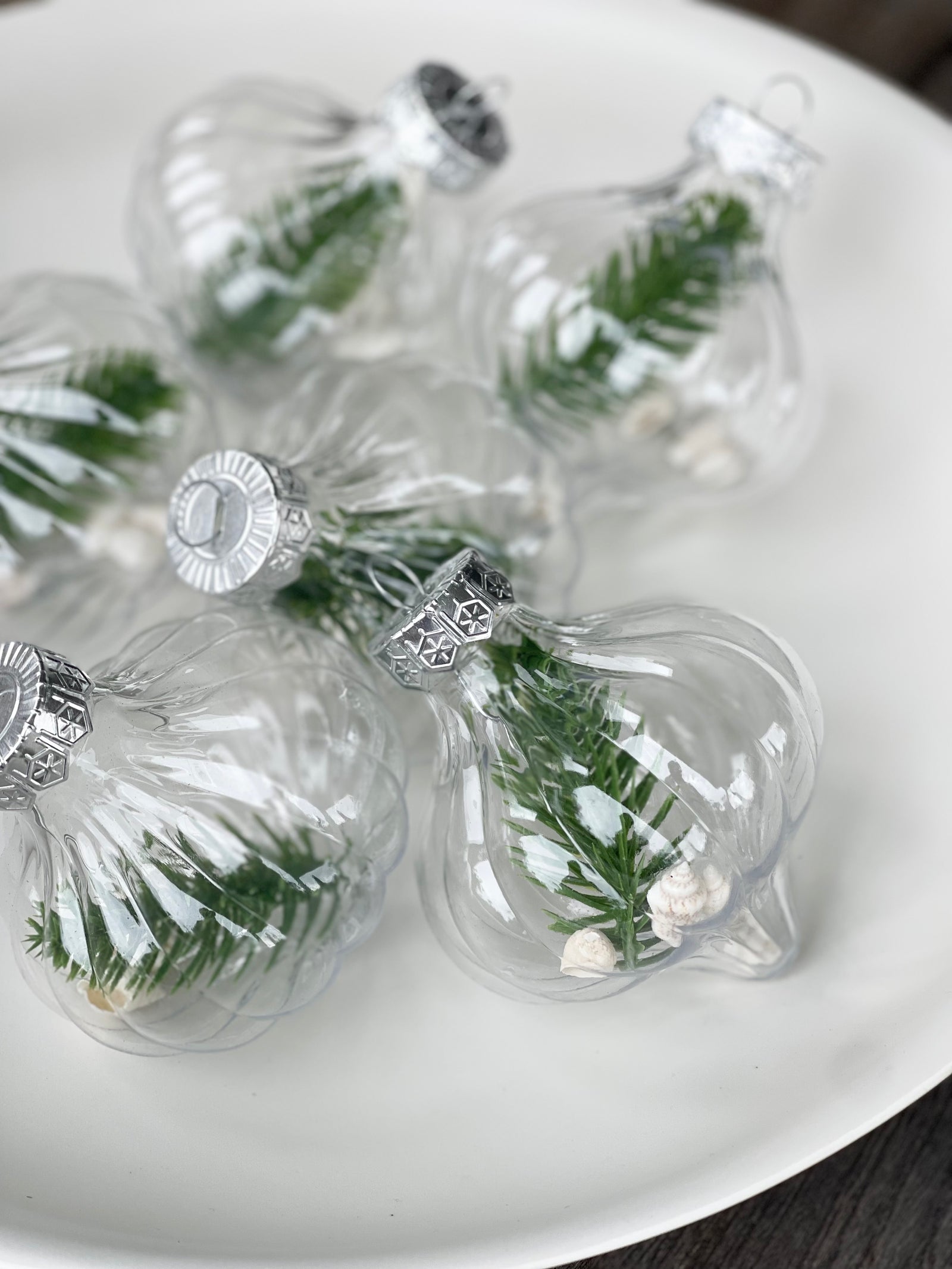 chrissy shell onion baubles